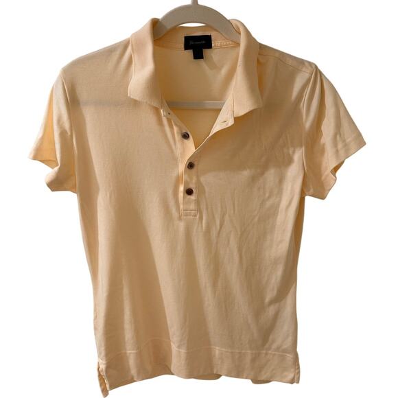 Façonnable Golf Tennis Polo Women's Butter Yellow Quiet Luxury, L - Picture 1 of 7